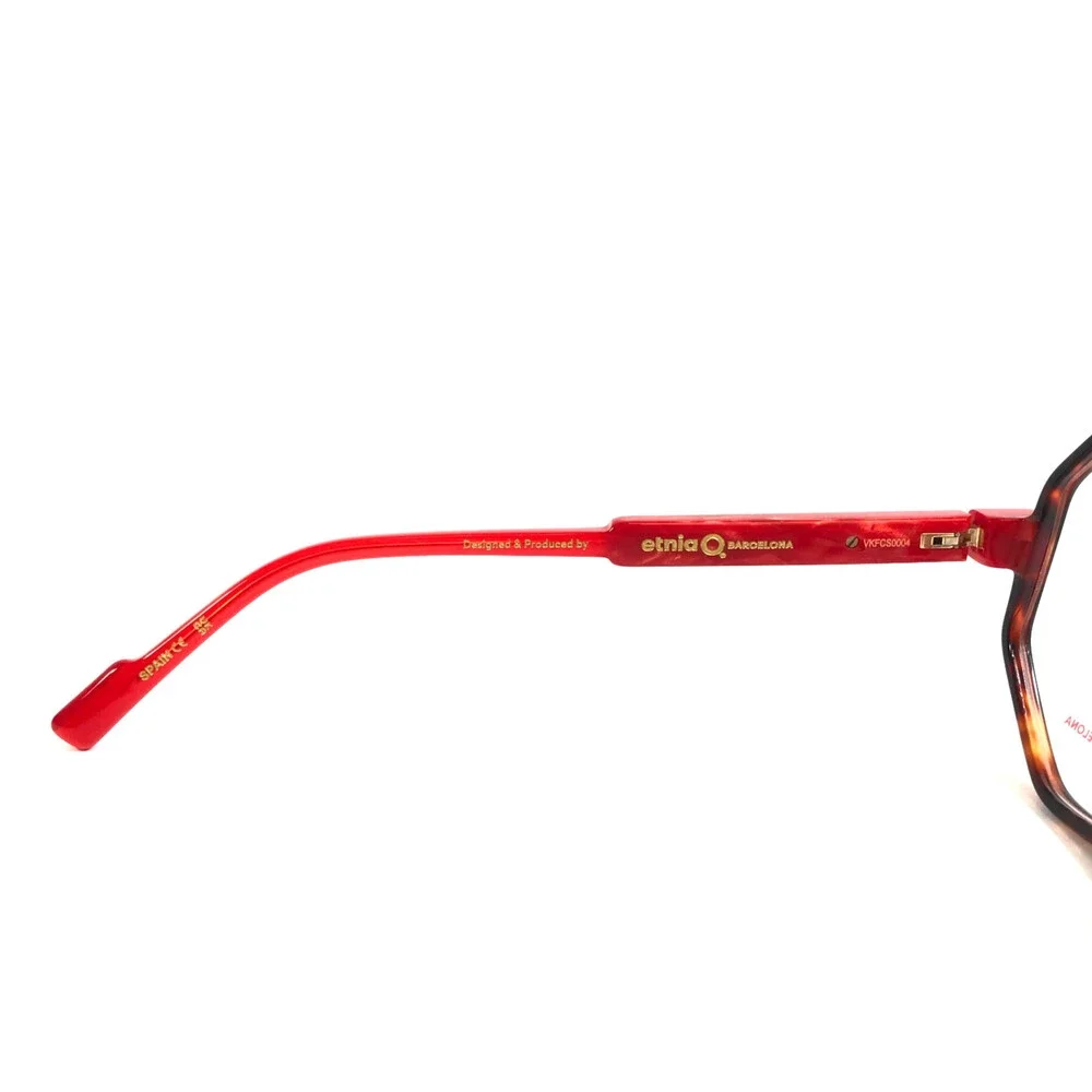 Etnia Barcelona Eyeglasses Frames STELE HVRD Havana Red Full Rim 56-16-138